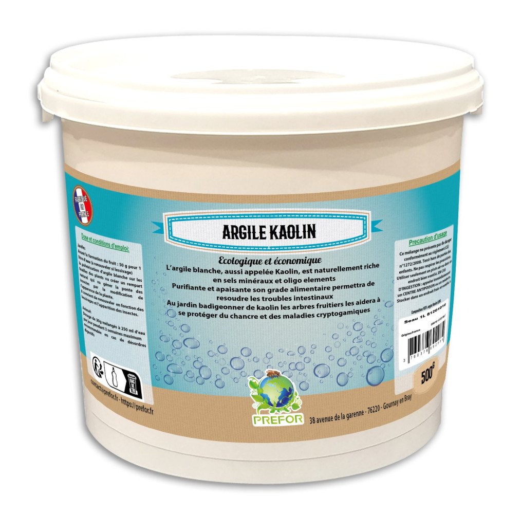 Argile KAOLIN seau 1L 500g