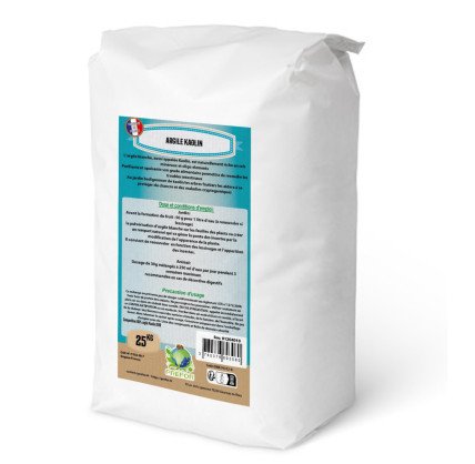 Argile KAOLIN Sac 25kg