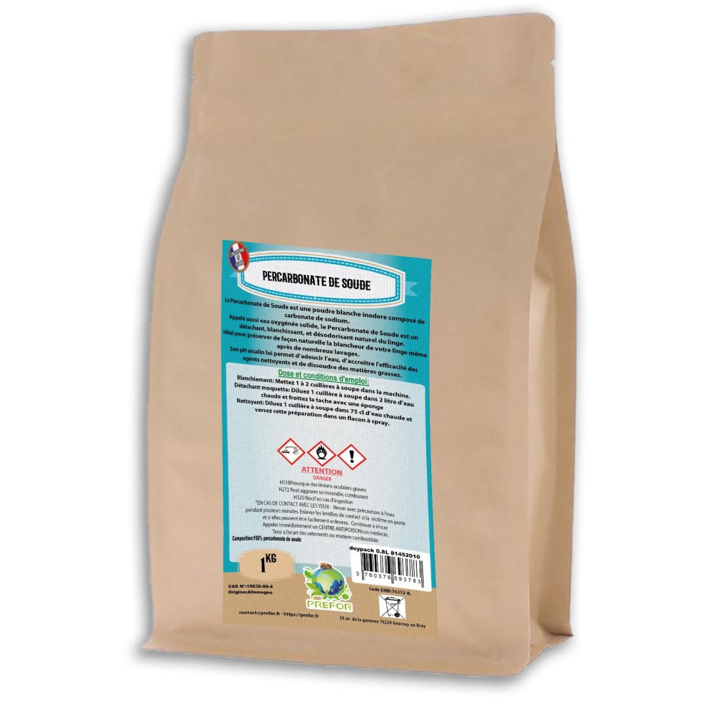 Percarbonate de soude Doypack 0.8L 1kg