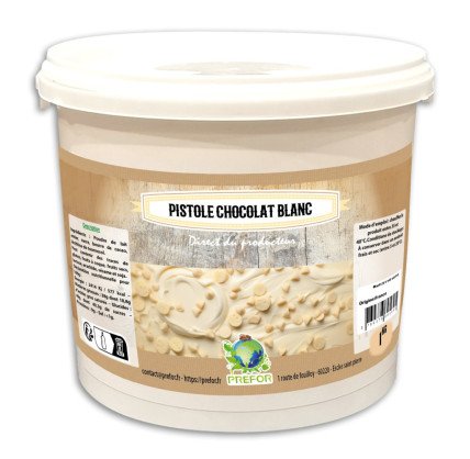 Pistole Chocolat blanc 33% seau 1kg