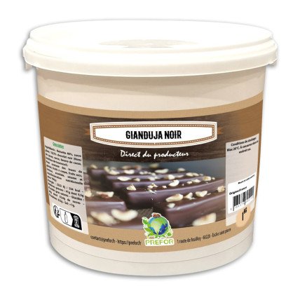 Gianduja noir seau 1kg