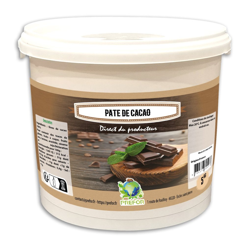 Pate de cacao seau 5kg