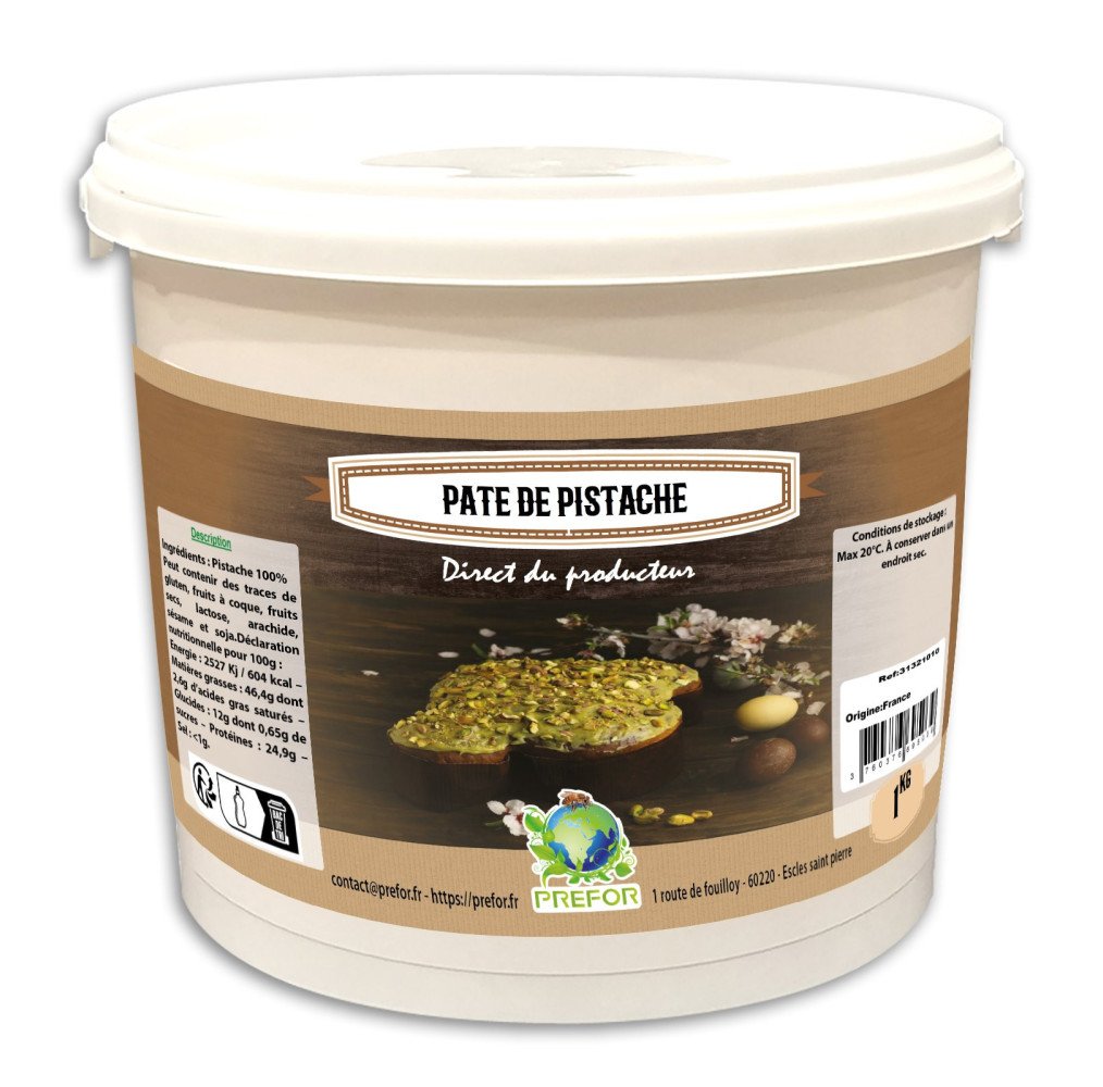 Pate de pistache seau 1kg