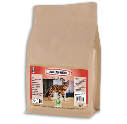 Granule insecte chat doypack 0,8L 250g