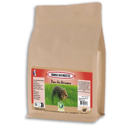 Granule insecte herisson doypack 1,3L 400g