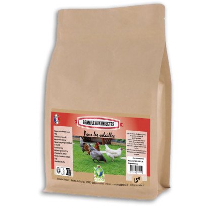 Granule insecte poule doypack 2,4L 1,5kg