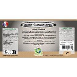 Charbon végétal seau 20L 4kg