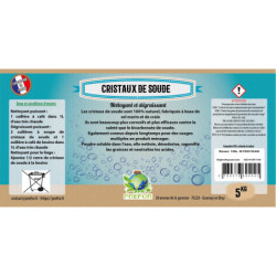 Cristaux de soude seau 10L 5kg