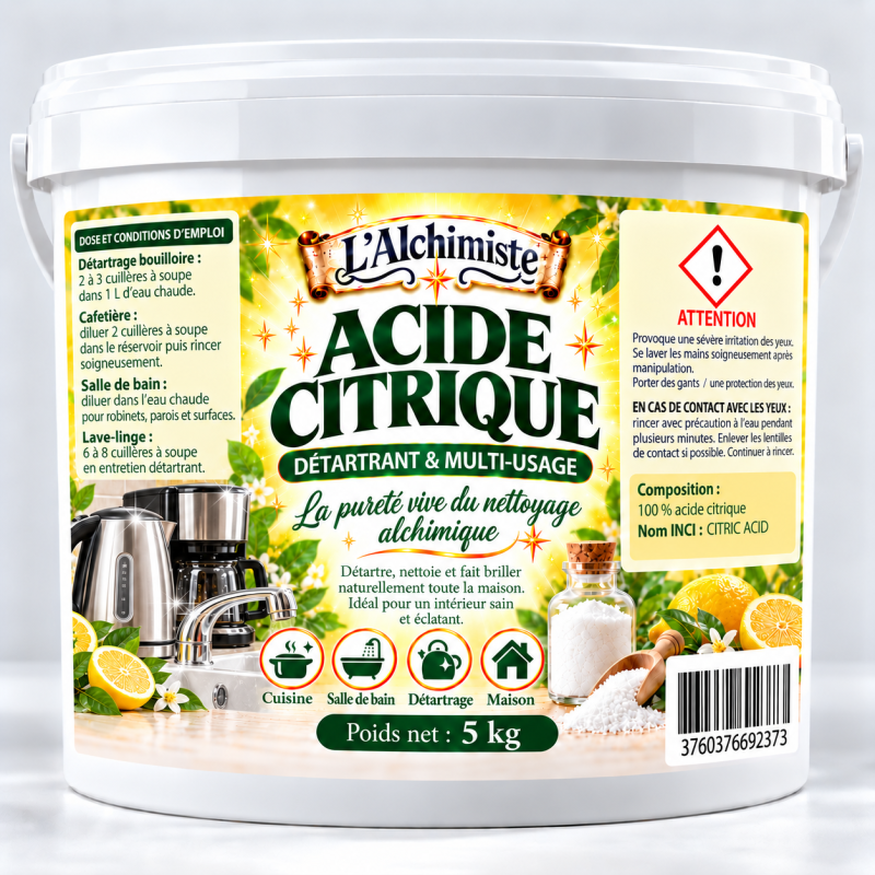 Acide citrique seau 5L 5kg