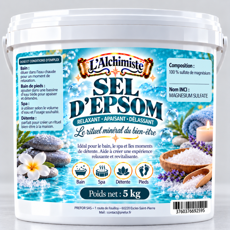 Sel d'epsom seau 5L 5kg