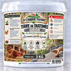 Terre de diatomée GRISE seau 10L 3kg