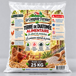 Terre de diatomée alimentaire Sac – 25 kg | Le Comptoir Fermier