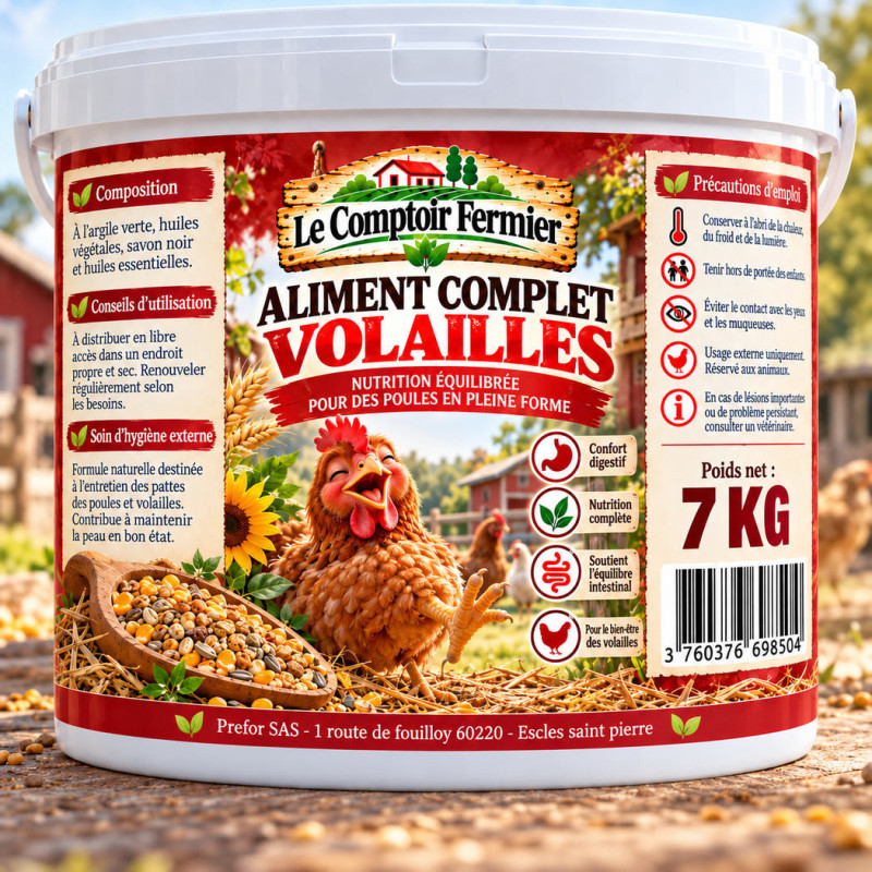 Comptoir Fermier Aliment complet volaille Vermifuge 7kg
