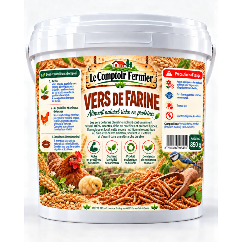 Comptoir Fermier Vers de farine 850g