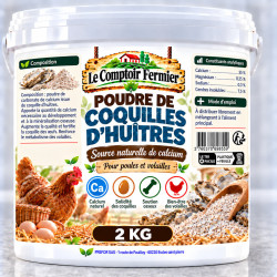 Comptoir Fermier Poudre de coquille d'huitre 2kg