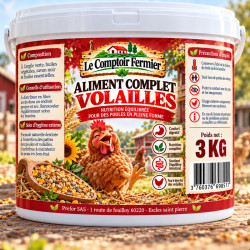 Comptoir Fermier Aliment complet volaille Vermifuge 3kg
