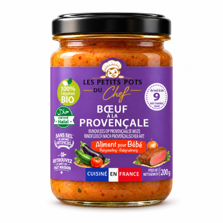 Bœuf à la provençale-9mois pot 200g | PETIT POT DU CHEF