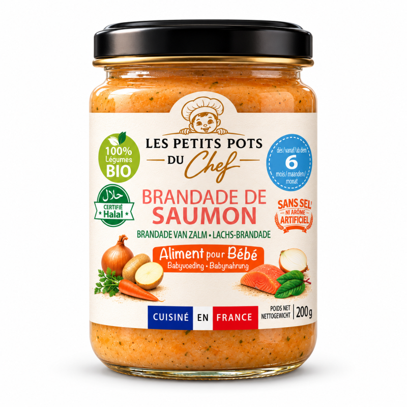 Brandade de Saumon- 6mois pot 200g | PETIT POT DU CHEF