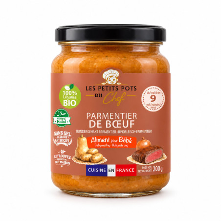 Parmentier de Bœuf- 9mois pot 200g | PETIT POT DU CHEF