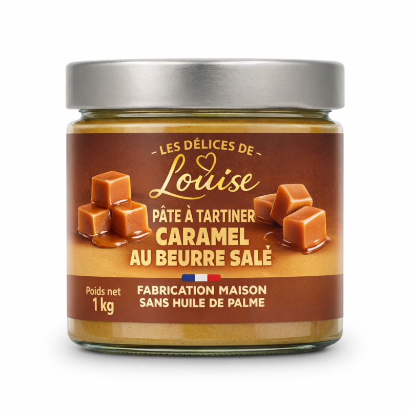 Pâte a tartiner Caramel beurre salé 200g | DELICES DE LOUISE