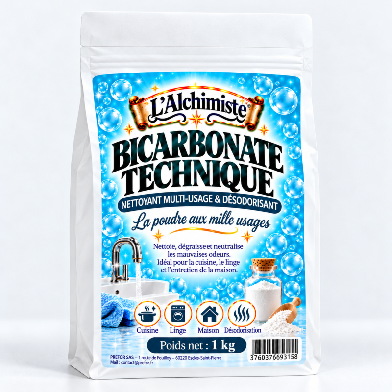 Bicarbonate technique 1kg en sachet | L’Alchimiste