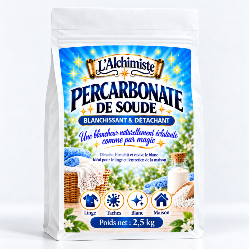 Percarbonate de soude 2.5kg en sachet | L’Alchimiste