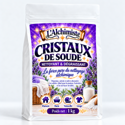 Cristaux de soude 1kg en sachet | L’Alchimiste