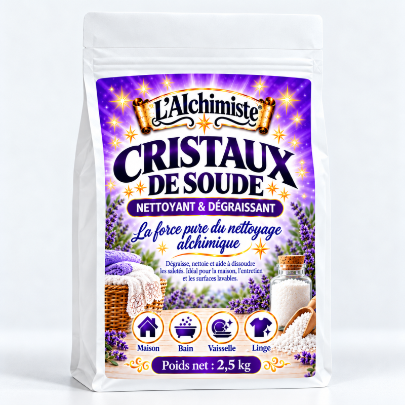 Cristaux de soude 2.5kg en sachet | L’Alchimiste