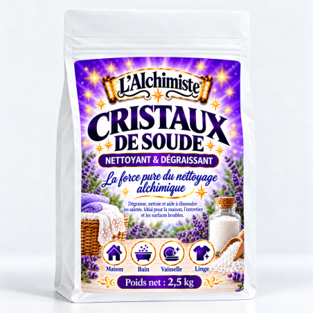 Cristaux de soude 2.5kg en sachet | L’Alchimiste